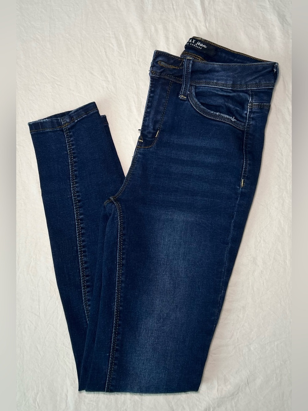 Wax Jean Los Angeles Dark Wash Skinny Jeans Size 1/25 Style 90123 Stretch